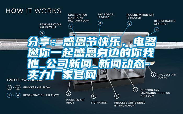 分享：感恩節(jié)快樂，電器邀你一起感恩身邊的你我他_公司新聞_新聞動態(tài)-實(shí)力廠家官網(wǎng)