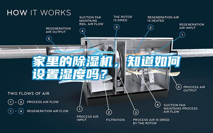 家里的除濕機，知道如何設(shè)置濕度嗎？