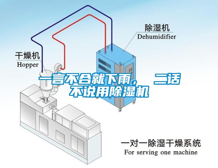 一言不合就下雨， 二話不說(shuō)用除濕機(jī)