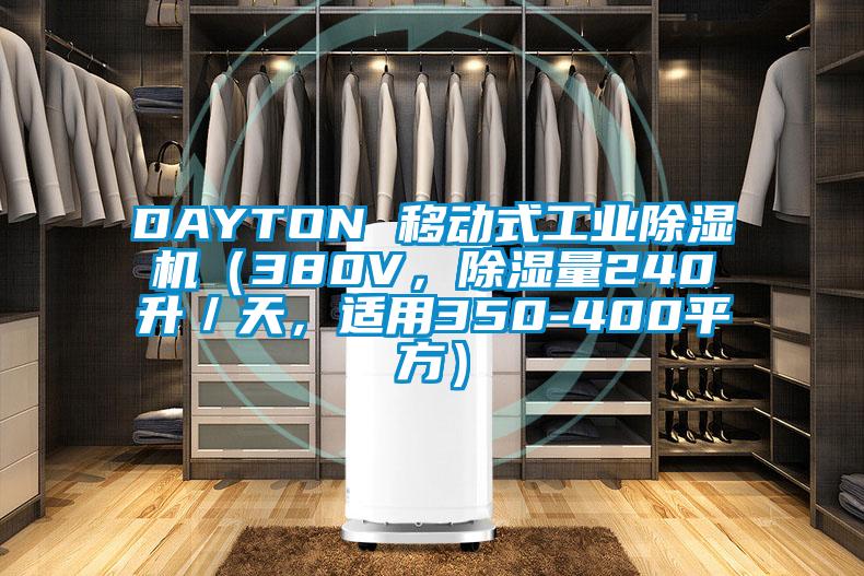 DAYTON 移動式工業(yè)除濕機(jī)（380V，除濕量240升／天，適用350-400平方）