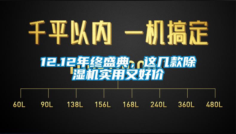 12.12年終盛典，這幾款除濕機實用又好價