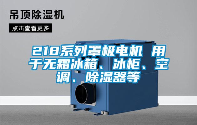 218系列罩極電機 用于無霜冰箱、冰柜、空調、除濕器等