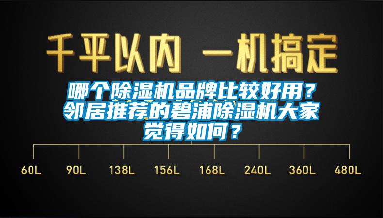 哪個(gè)除濕機(jī)品牌比較好用？鄰居推薦的碧浦除濕機(jī)大家覺(jué)得如何？