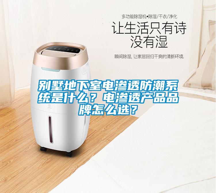 別墅地下室電滲透防潮系統(tǒng)是什么？電滲透產(chǎn)品品牌怎么選？