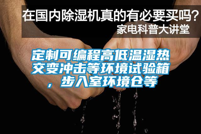 定制可編程高低溫濕熱交變沖擊等環(huán)境試驗(yàn)箱，步入室環(huán)境倉等