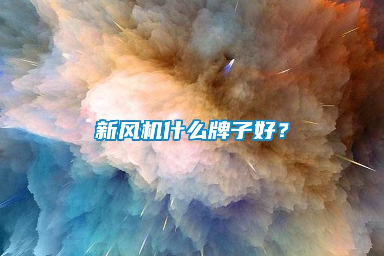 新風(fēng)機什么牌子好？