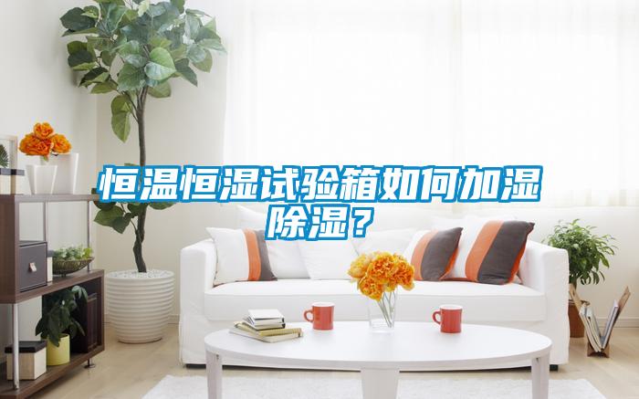 恒溫恒濕試驗箱如何加濕除濕？