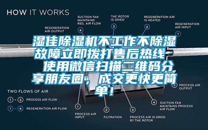 濕佳除濕機(jī)不工作不除濕故障立即撥打售后熱線  使用微信掃描二維碼分享朋友圈，成交更快更簡(jiǎn)單！