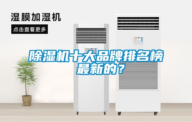 除濕機十大品牌排名榜 最新的？