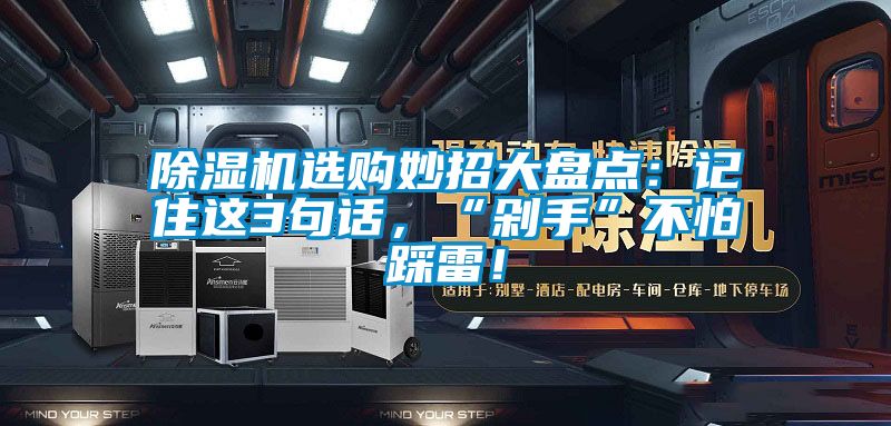 除濕機(jī)選購妙招大盤點：記住這3句話，“剁手”不怕踩雷！