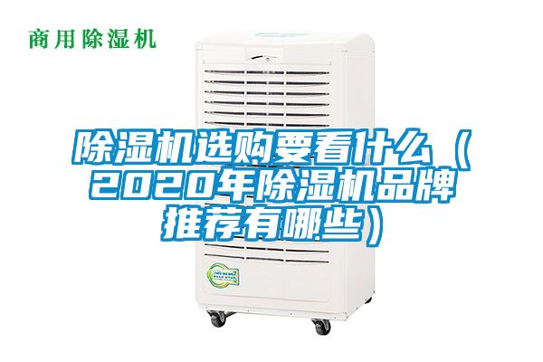 除濕機(jī)選購要看什么（2020年除濕機(jī)品牌推薦有哪些）