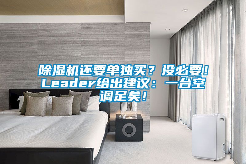 除濕機還要單獨買？沒必要！Leader給出建議：一臺空調足矣！